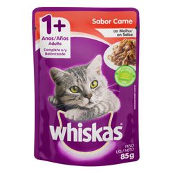 Alimento Gato Whiskas 85g Sache Carne