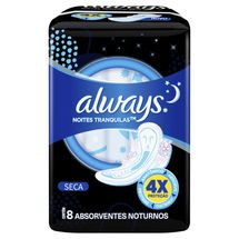 Absorvente Always Noites Tranquilas Seca com Abas 8 Un