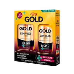 Shampoo 275ml E Condic 175ml Niely Gold Compr Mais Fortes