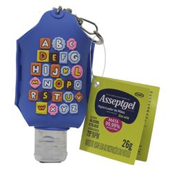 Álcool Gel Higienizador Mãos Asseptgel 26g Com Chaveiro