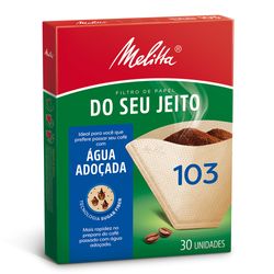 Filtro Papel Melitta Do Seu Jeito 103 Água Adoçada Com 30