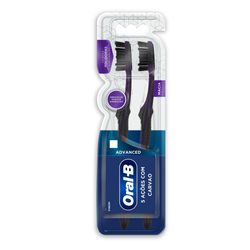 Escova Dental Oral-B 5 Ações com Carvão 2 Unidades