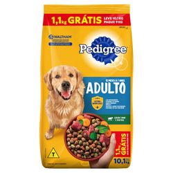 Alimento Cão Adulto Pedigree Carne Leve 10,1KG Pague 9Kg