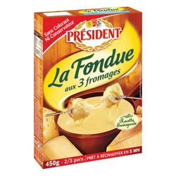 Queijo Fondue President 450g 3 Queijos