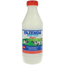 Leite Pasteurizado Fazenda 1l Magro