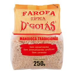 Farofa Mandioca Típica Pronta Tradicional D'Goias 250gr