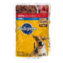 Alimento Cao Pedigree 100g Adulto Carne E Molho