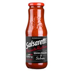 Passata Tomate Rústica Salsaretti 680g Vidro
