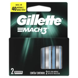 Carga para Aparelho de Barbear Gillette Mach3 2 Un