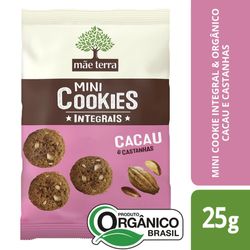 Mini Cookies Mãe Terra Cacau & Castanhas 25g