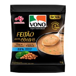 Sopa Instantânea Vono Menos Sódio Feijão Com Couve 35g