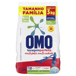 Lava Roupa Pó Omo Lavagem Perfeita 2,4Kg Embalagem Economica