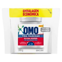 Tira Manchas Omo Extra Poder Roupas Brancas Pó Refil 380 G