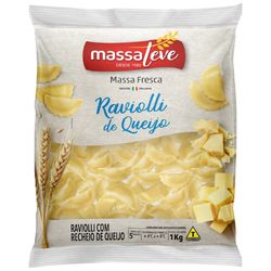 Massa Refrigerada Raviolli Massa Leve 1kg Queijo