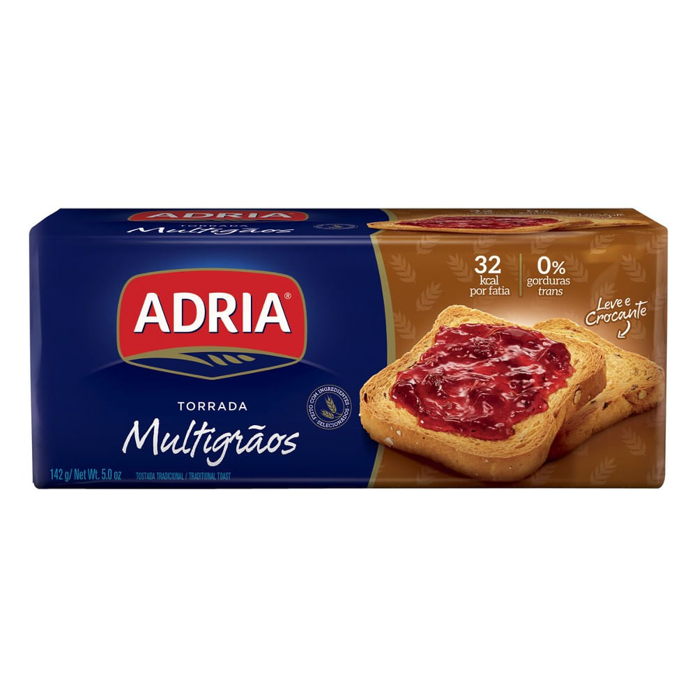 Torrada Bauducco multigrãos 142g - Paulistão Atacadista