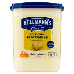 Maionese Hellmann's Tradicional Balde 3Kg