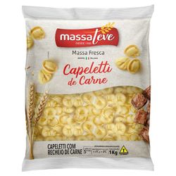 Massa-Capelet-Massa-Massa Refrigerada Capeletti Carne Massa Leve 1KgLeve-1Kg-Carne