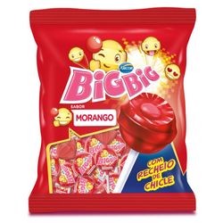 Pirulito Big Big Morango 500g