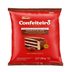 Cobertura Confeiteiro Harald Gotas Chocolate Ao Leite 1,01Kg
