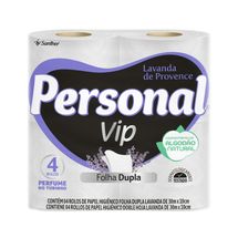 Papel Higiênico Folha Dupla Personal Vip 30m Com 4 Lavanda