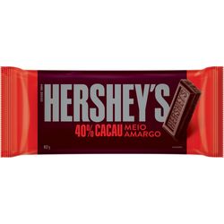 Chocolate Hersherys Tablete Meio Amargo 82g