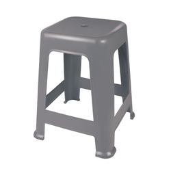 Banqueta Plástica Mor Cinza