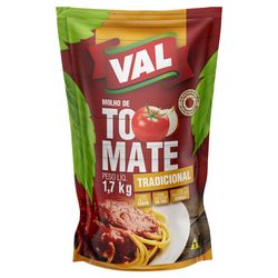 Molho Tomate Val Tradicional 1,7Kg Sachê