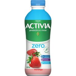 Leite Fermentado líquido Activia 800g zero morango