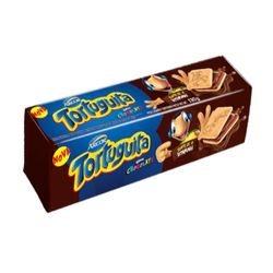 Biscoito recheado Tortuguita 130g chocolate