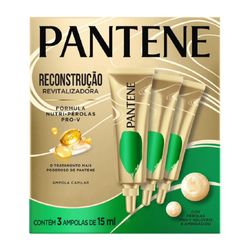 Ampola Tratamento Pantene Reconstrução 15ml Com 3 Unidades
