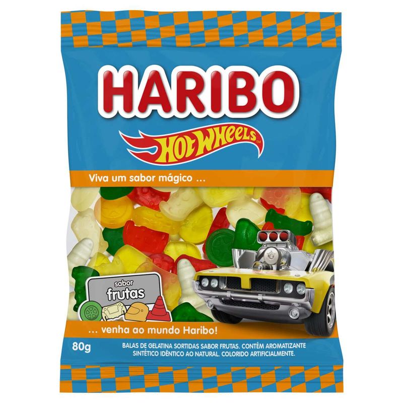 BALA-GELATINA-HARIBO-80G-HOT-WHEELS-RAC
