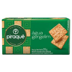 Biscoito Salgado Água Gergelim Piraquê 215g