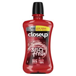 Enxaguante Bucal Closeup Red Hot Zero Álcool 500ml