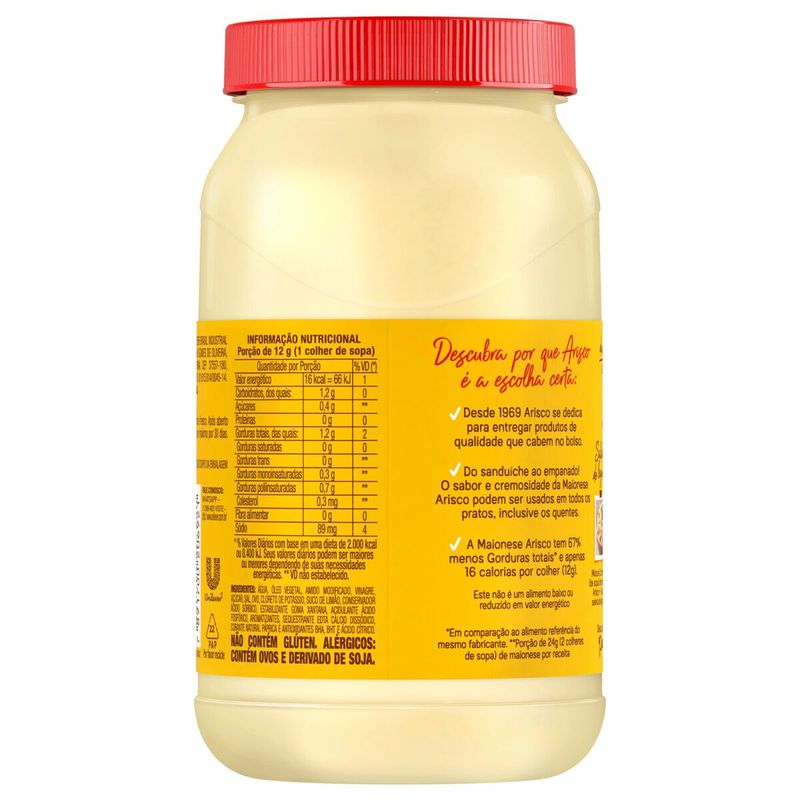 MAIONESE-ARISCO-500G