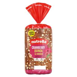 Pão Cranberry, Quinoa & Hibisco Nutrella 350g