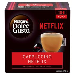 Café em Cápsula NESCAFÉ DOLCE GUSTO Cappuccino Netflix 10 Cápsulas 170g
