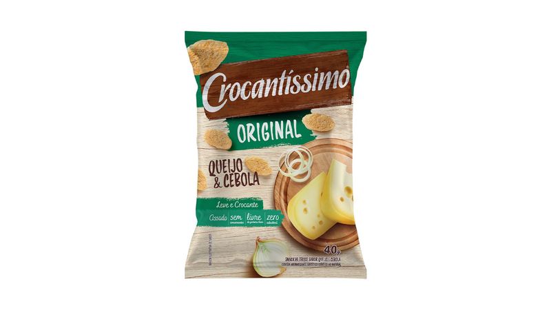 Snack Pullm Crocantissimo Queijo e Cebola 40g - Paulistão Atacadista