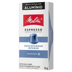 Capsula Melitta C/10 Aluminio Descaf Intenso