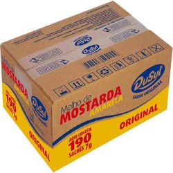 Mostarda DuSul 7g sachê com 190 unidades