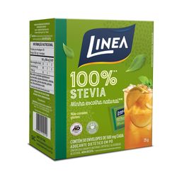 Adoçante Pó Linea 0,5g Com 50 Sachês Stevia