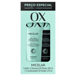 Shampoo 200ml E Condicionador OX Micelar 170ml Preço Espec