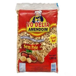 Amendoim Vó Delia 1,005Kg sem Pele com Sal