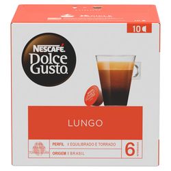 Cápsula Dolce Gusto Cafe Lungo Com 10 Unidades
