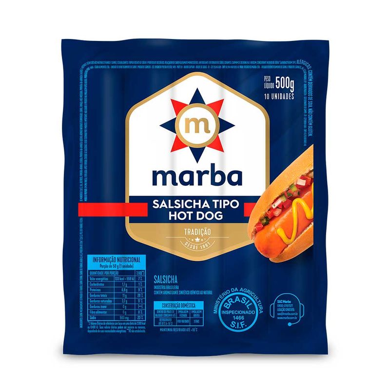 SALSICHA-HOT-DOG-MARBA-500G