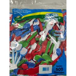 Pá para Sorvete Sert Plast com 500 Unidades Pequena