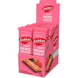 Cereal Barra Kobber Classic 20g Morango e Chocolate