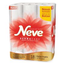 Papel Higiênico Neve Folha Dupla Neutro 20m Com 18 Unidades