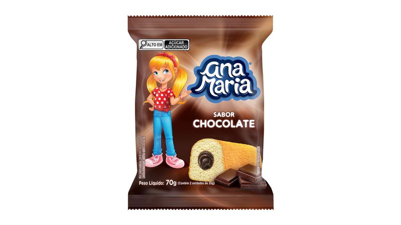 Bolinho Ana Maria Pullman 35g Banana e Chocolate - Public