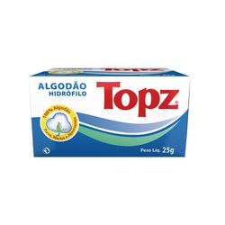 Algodão Hidrofilo Rolo Cosmético Topz 25g