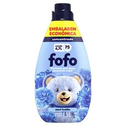 Amaciante Roupa Concentrado Fofo Azul Tudao 1,5L